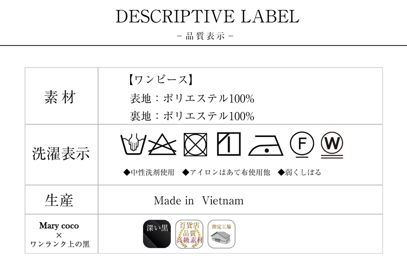 品質表示