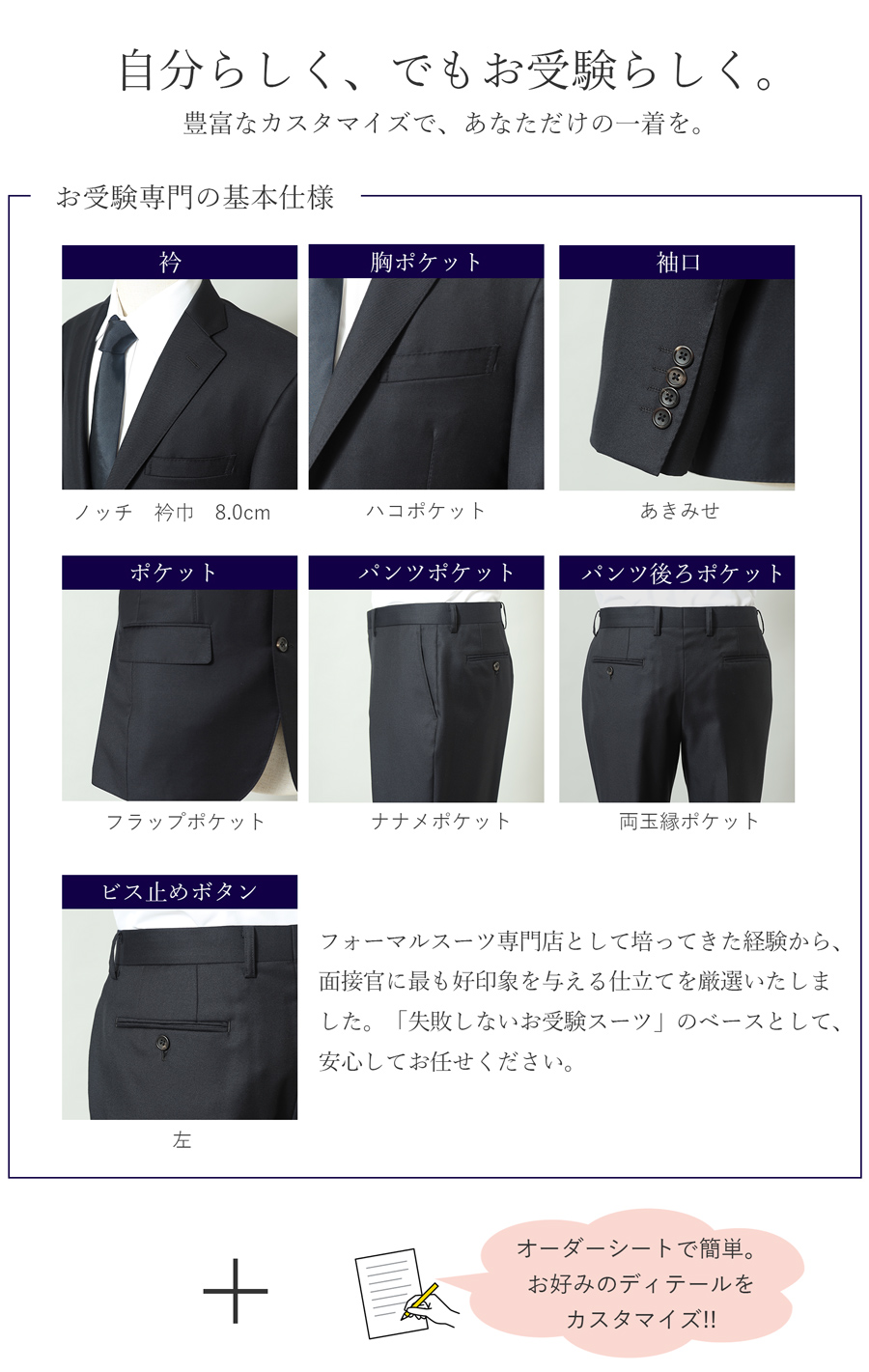 メンズオーダースーツ
