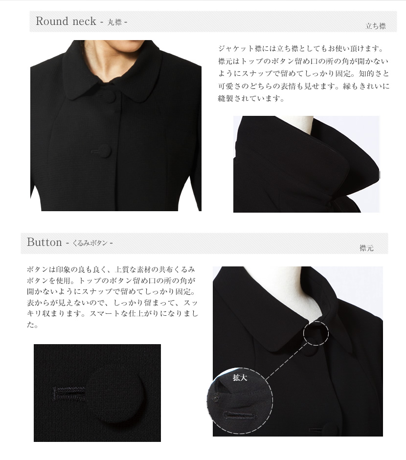 ジャケットディティール