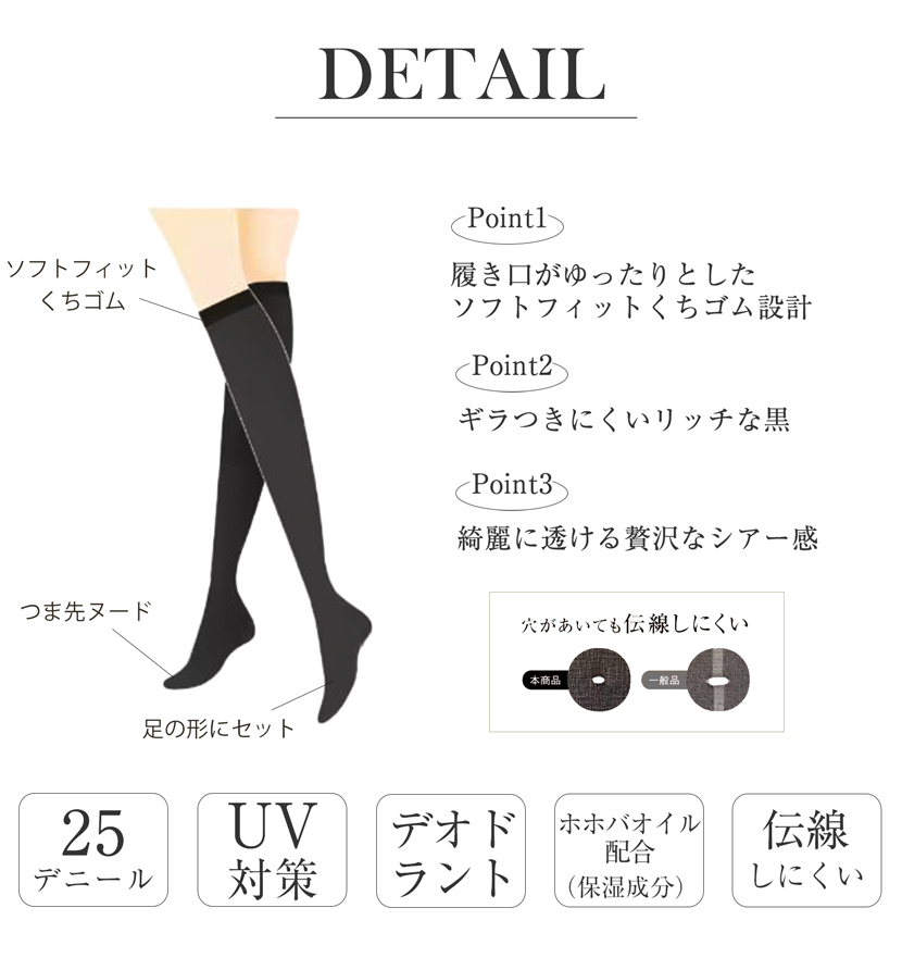 ストッキング黒ベージュ