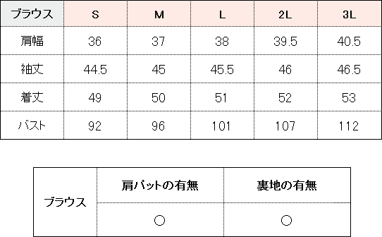 サイズ表